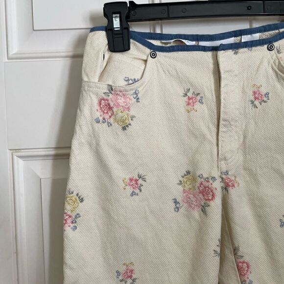 VTG Liz Claiborne Michaela Floral Pants Size 4P - Picture 2 of 7